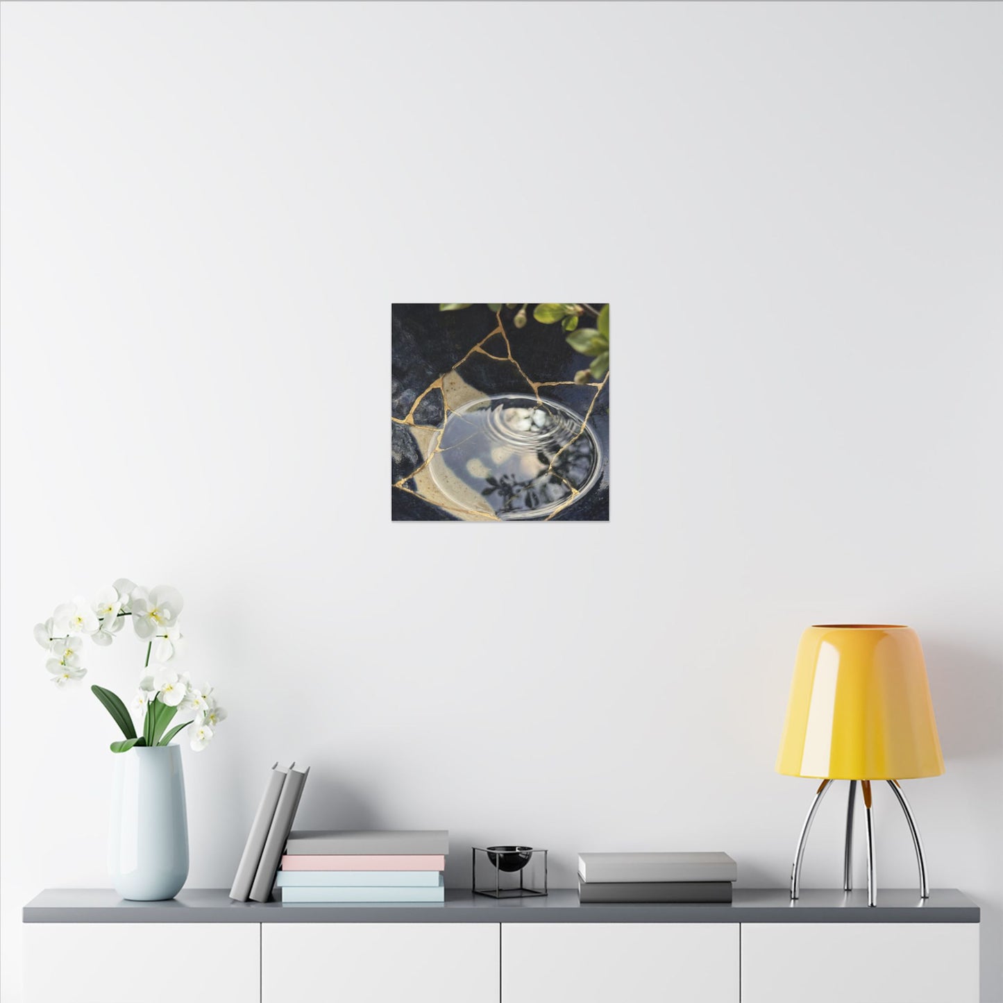 Water Ripple Spring Canvas Art | Kintsugi Beautiful Design