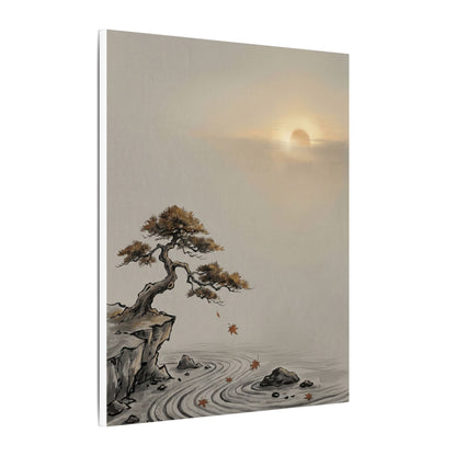 Pine Tree Canvas Art | Autumn Zen Karesansui Art