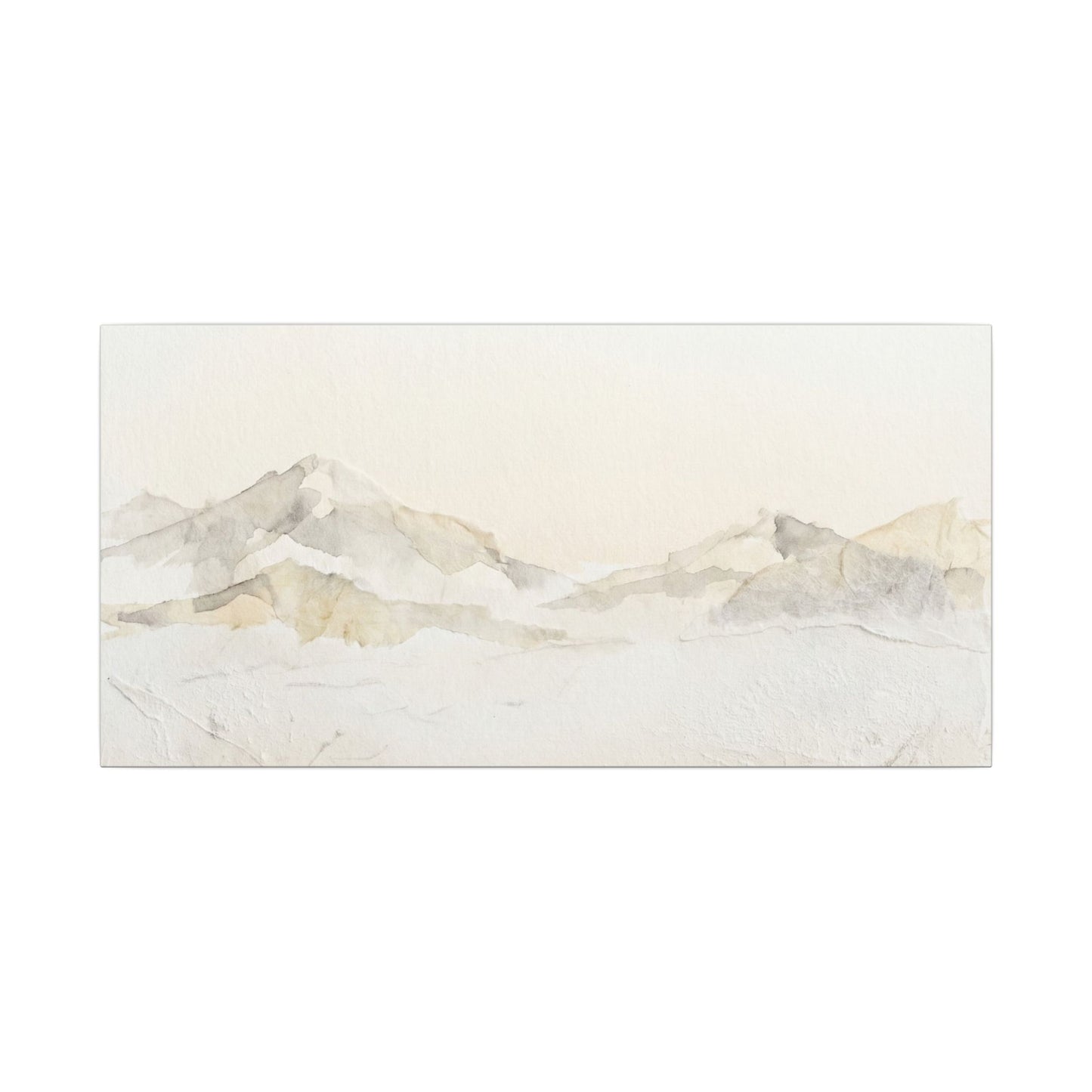 Mountain Mist Winter Canvas Art | Japandi Warm Design