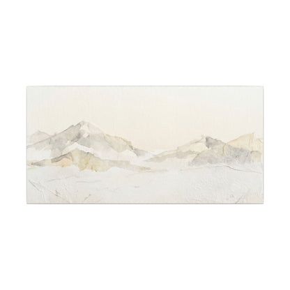 Mountain Mist Winter Canvas Art | Japandi Warm Design