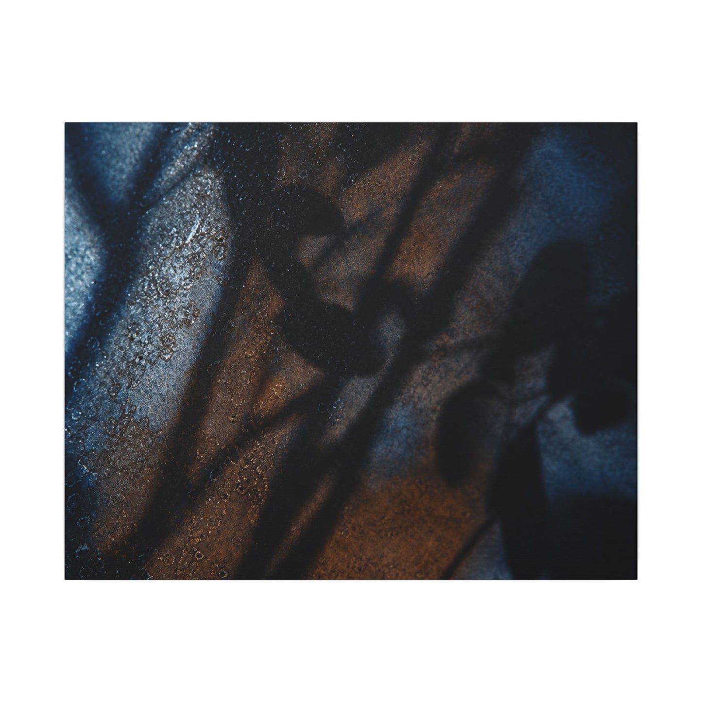 Moonlight Shadow Play Canvas Art - Dark Japandi Ma