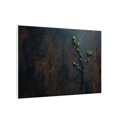Rust Patina Moody Minimal Canvas Art | Moody Dark Japandi Art