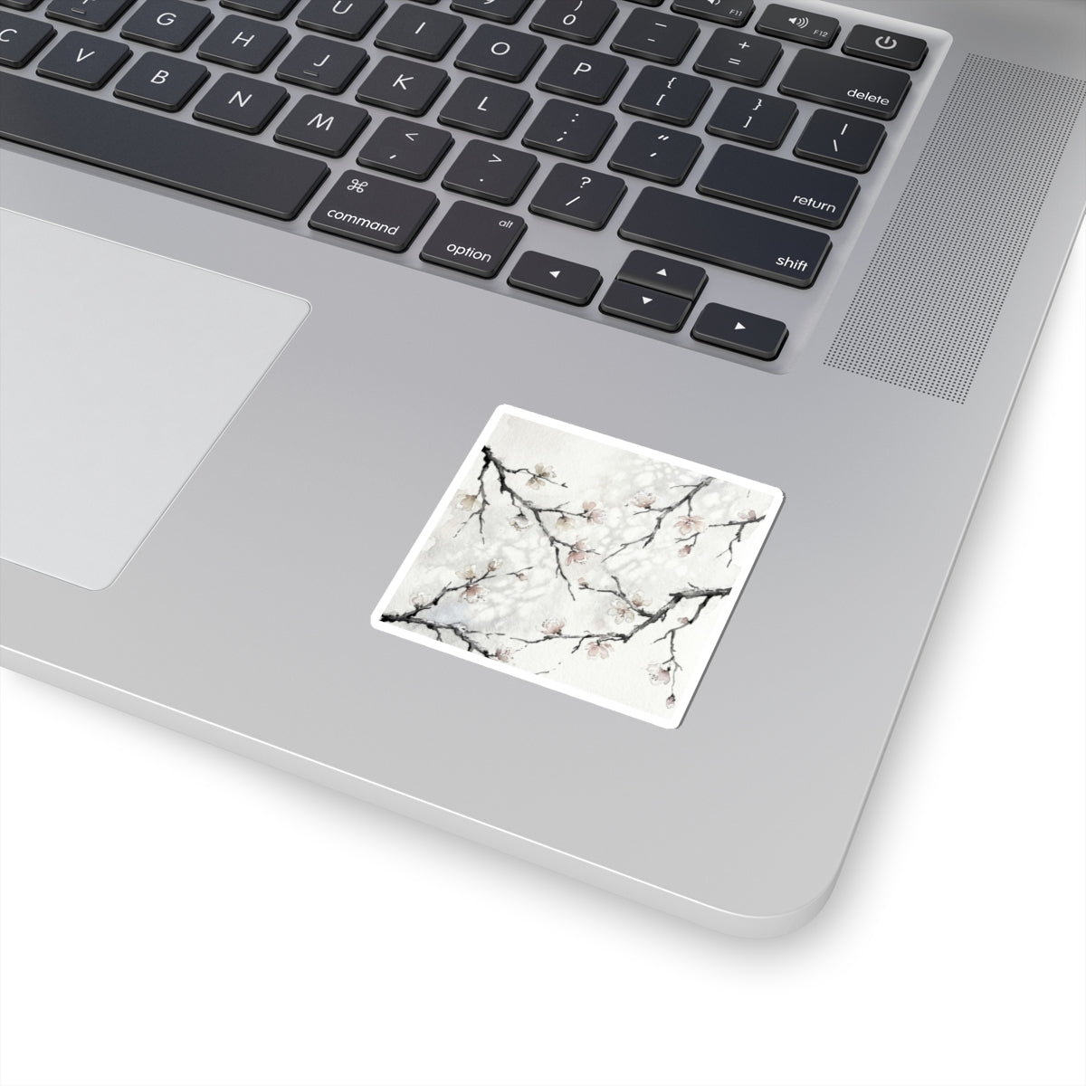 Cherry Blossom Watercolor Sticker | Warm Japandi Art