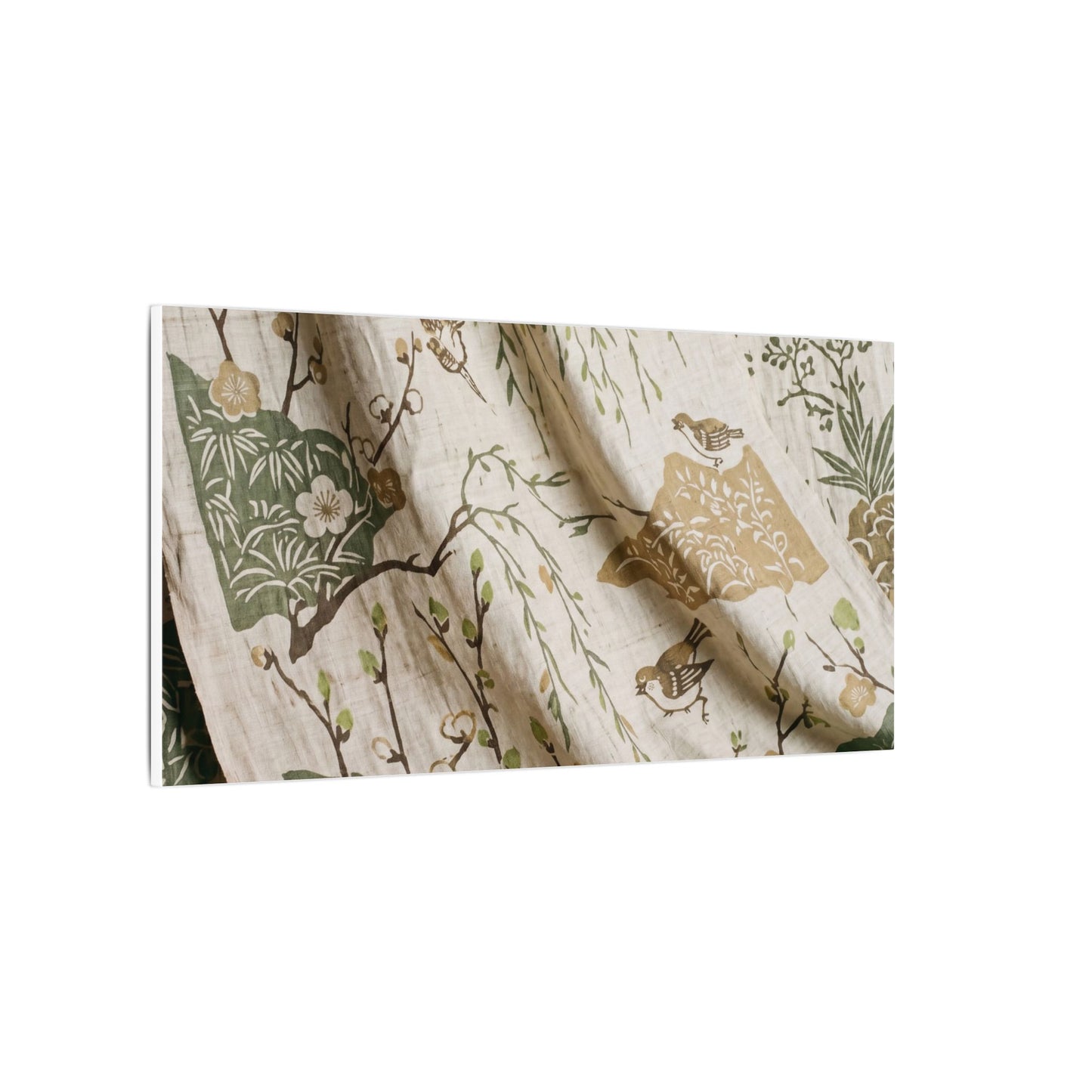 Silk Drape Canvas Art | Spring Japandi Japanese Pattern Art