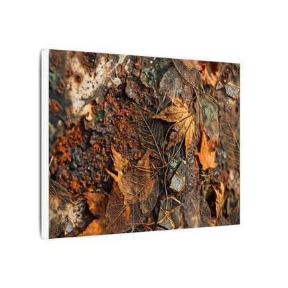 Rust Patina Canvas Art | Autumn Japandi Texture Art