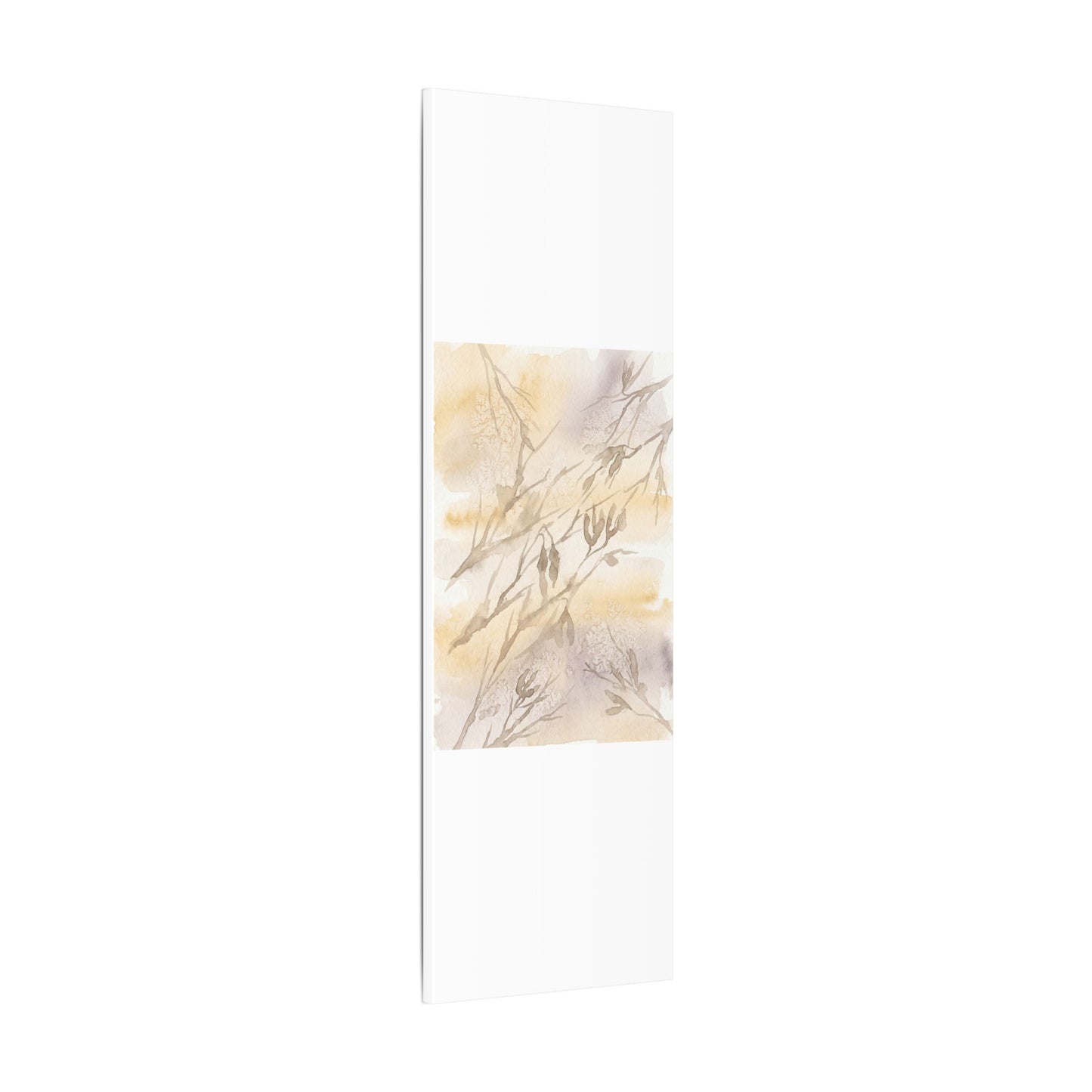 Shadow Play Winter Canvas Art | Japandi Warm Design