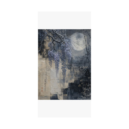 Moonlight Wisteria Wall Art Print - Japandi Seijaku