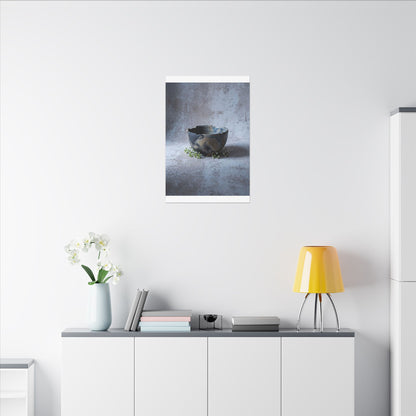 Ceramic Bowl Spring Canvas Art | Japandi Warm Design
