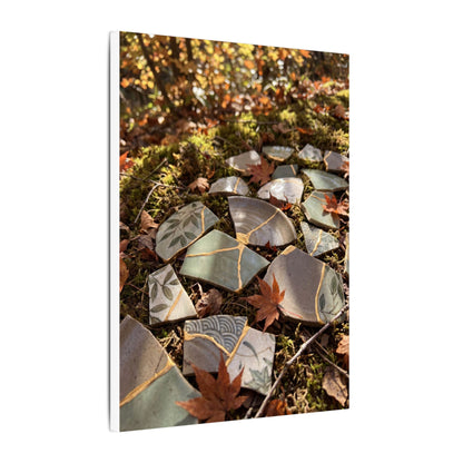 Broken Pottery Japanese Pattern Canvas Art | Elegant Japandi Art