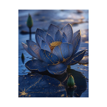 Dawn Lotus Flower Wall Art Print - Kintsugi Mono No Aware