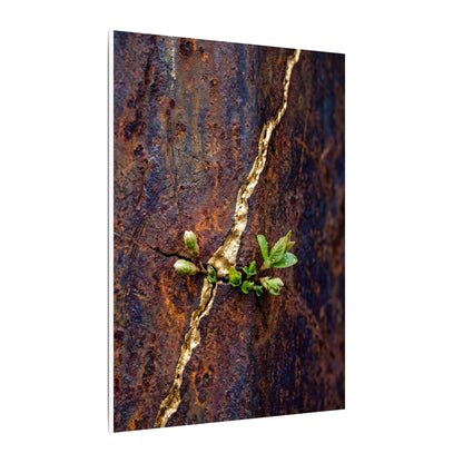Overcast Rust Patina Canvas Art - Kintsugi Datsuzoku