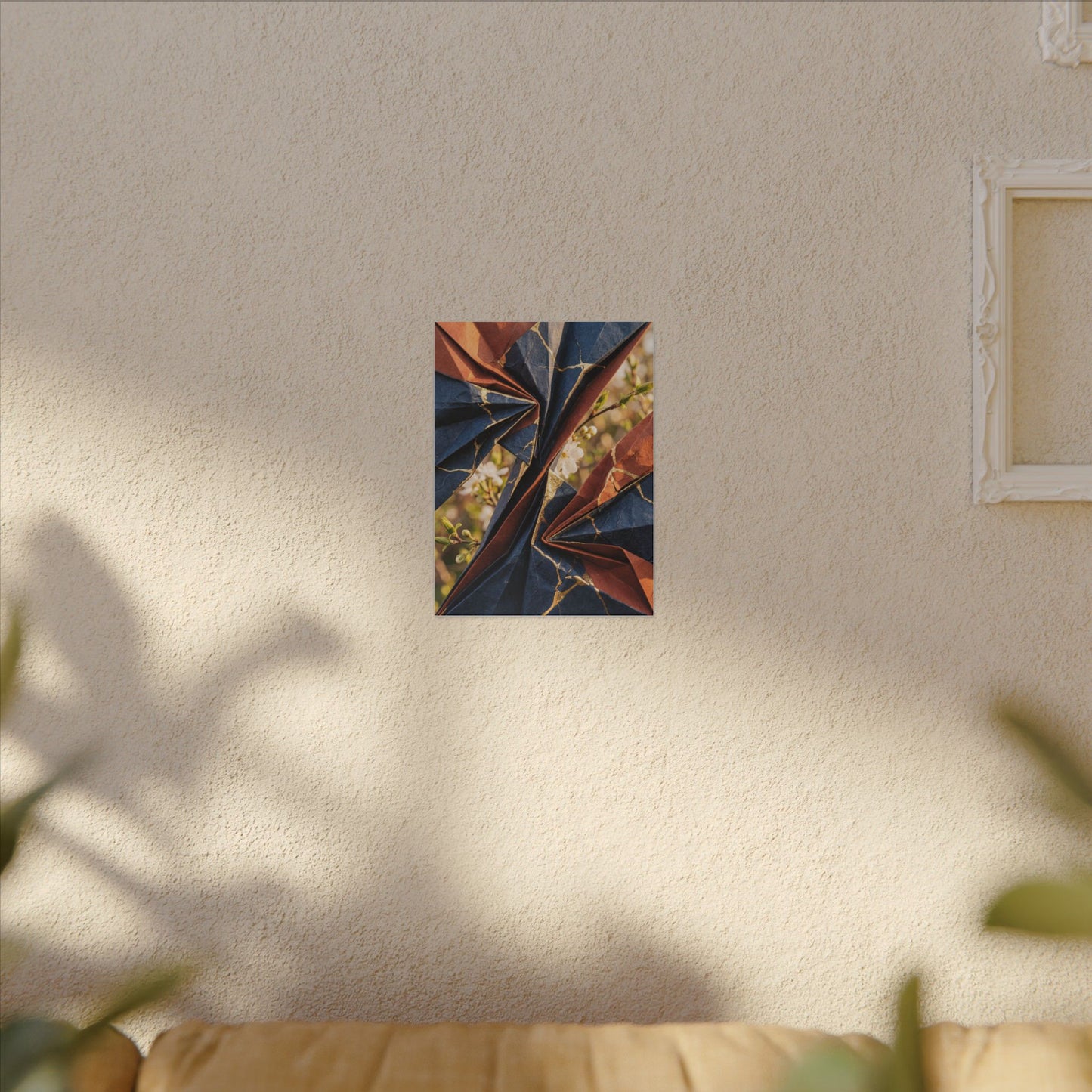 Spring Ceramic Bowl Watercolor Canvas Art | Warm Decor