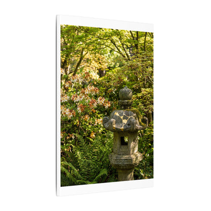 Spring Stone Lantern Gold Repair Canvas Art | Beautiful Decor