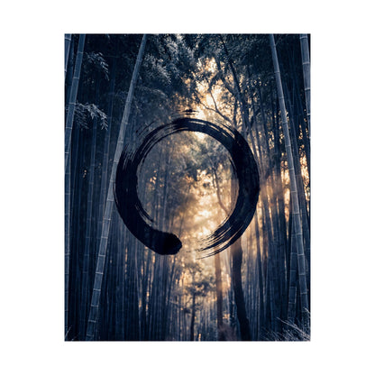 Golden Hour Bamboo Grove Wall Art Print - Zen Shibui