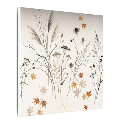Dawn Dried Flowers Canvas Art - Japandi Kanso
