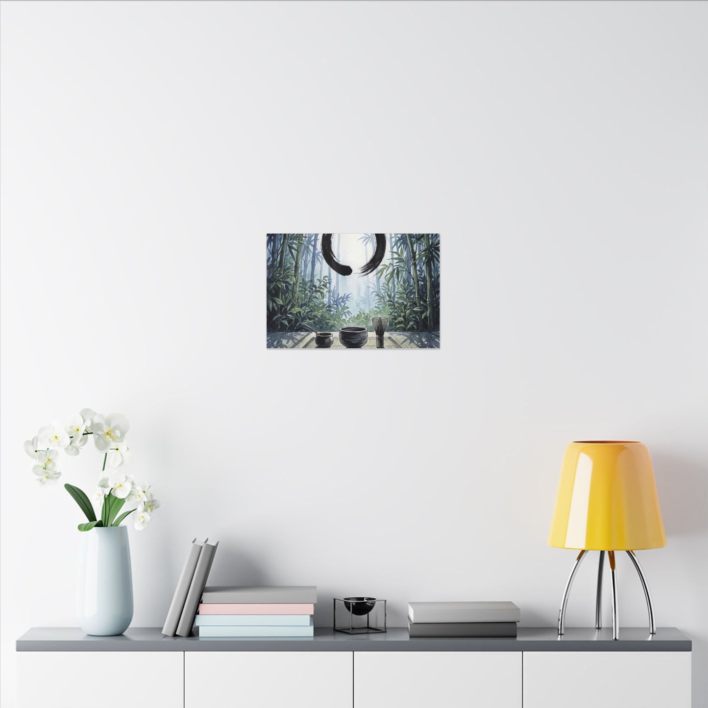 Seijaku Tea Ceremony Canvas Art - Zen Enso