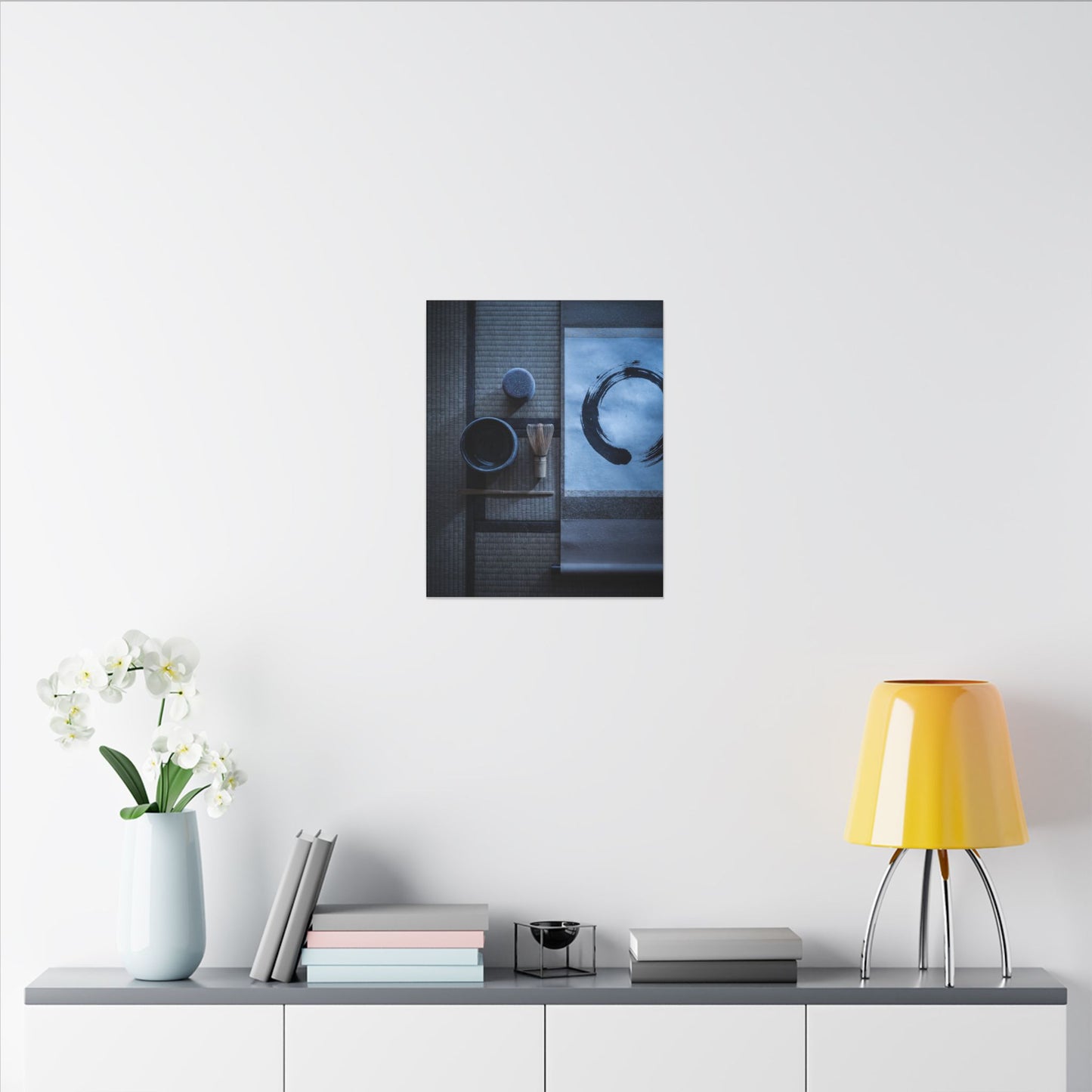 Tea Ceremony Enso Canvas Art | Calm Zen Art