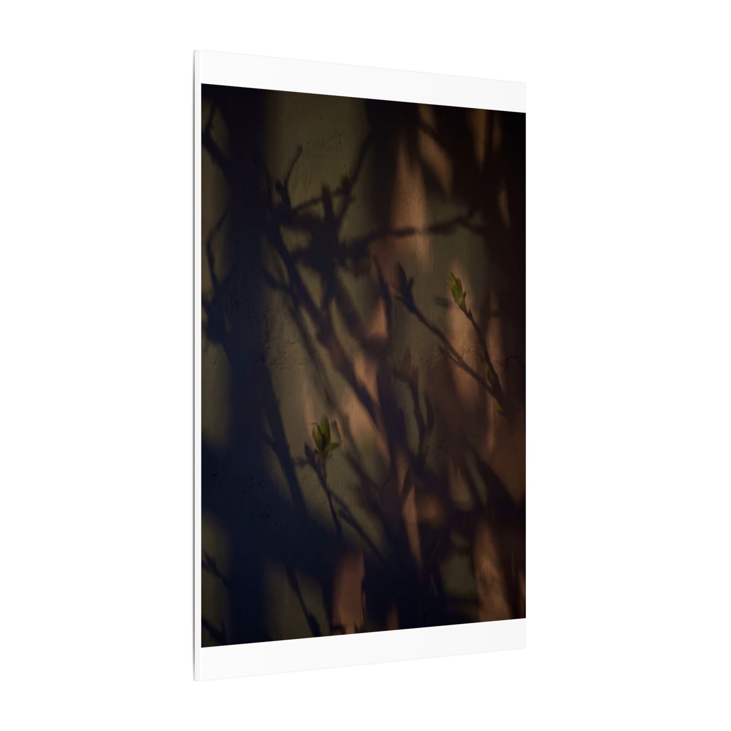Candlelight Shadow Play Canvas Art - Dark Japandi Shibui