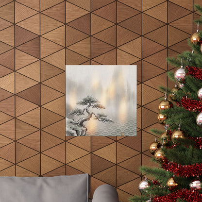 Datsuzoku Pine Tree Wall Art Print - Japandi Japanese Pattern