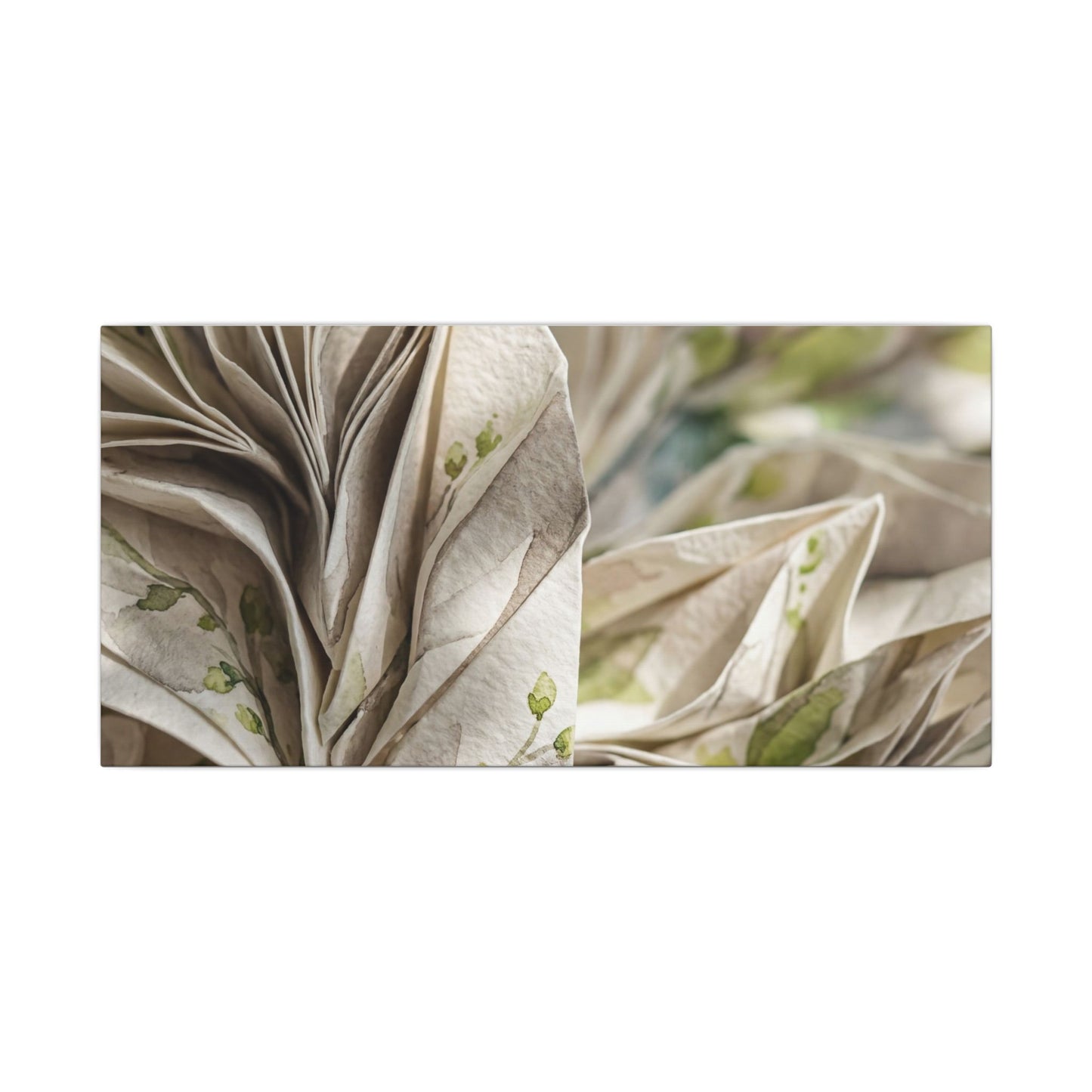 Fukinsei Paper Fold Canvas Art - Japandi Watercolor