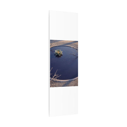 Lotus Flower Canvas Art | Winter Zen Karesansui Art