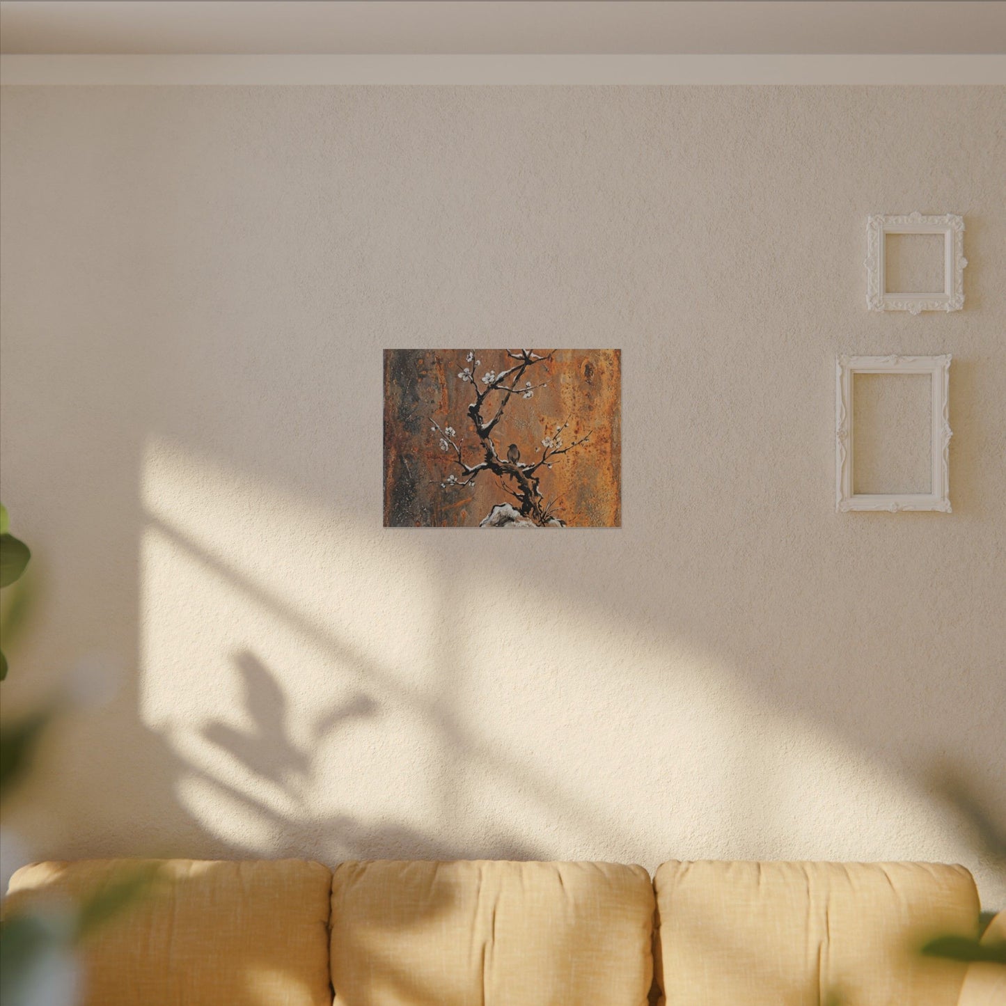 Datsuzoku Rust Patina Canvas Art - Zen Sumi E