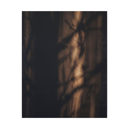 Winter Shadow Play Moody Minimal Canvas Art | Luxurious Decor