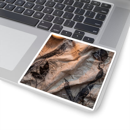 Japandi Silk Drape in Candlelight | Texture Sticker Art Print