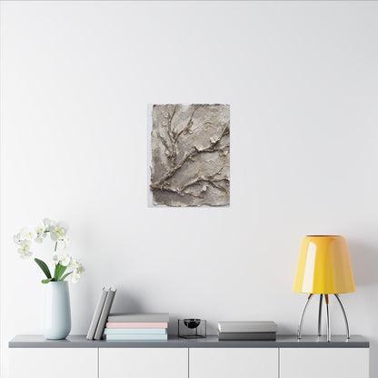 Summer Cherry Blossom Texture Canvas Art | Earthy Decor