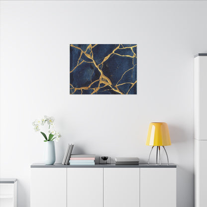 Kintsugi Crackle Canvas Art