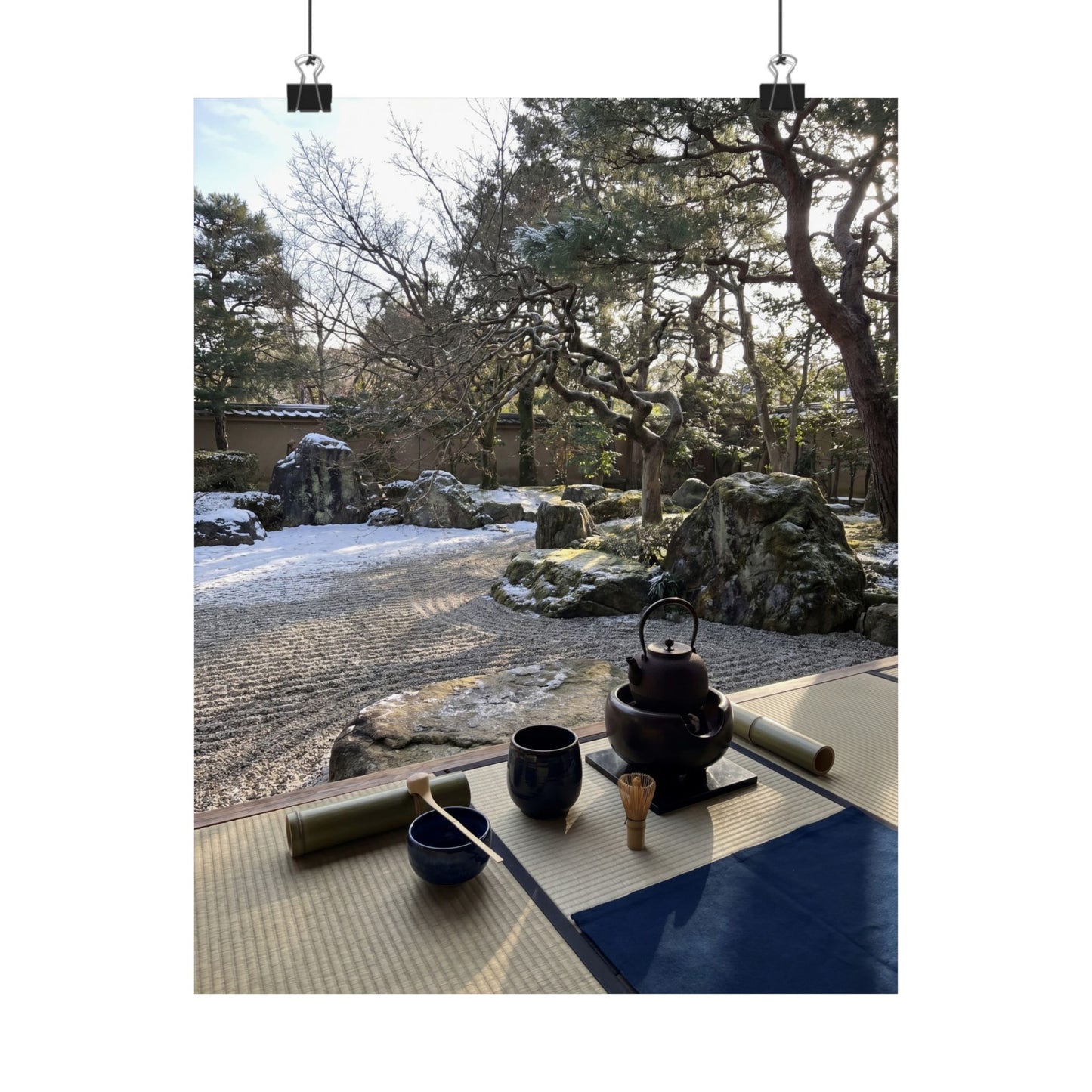 Ma Tea Ceremony Wall Art Print - Zen Karesansui