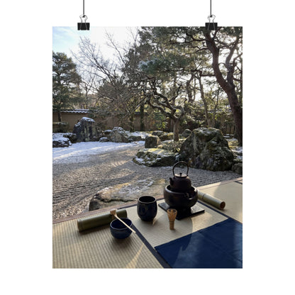Ma Tea Ceremony Wall Art Print - Zen Karesansui