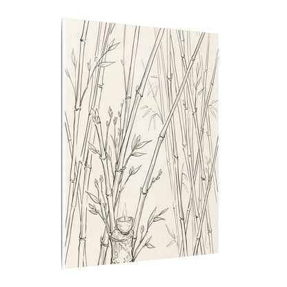 Candlelight Bamboo Grove Canvas Art - Japandi Fukinsei