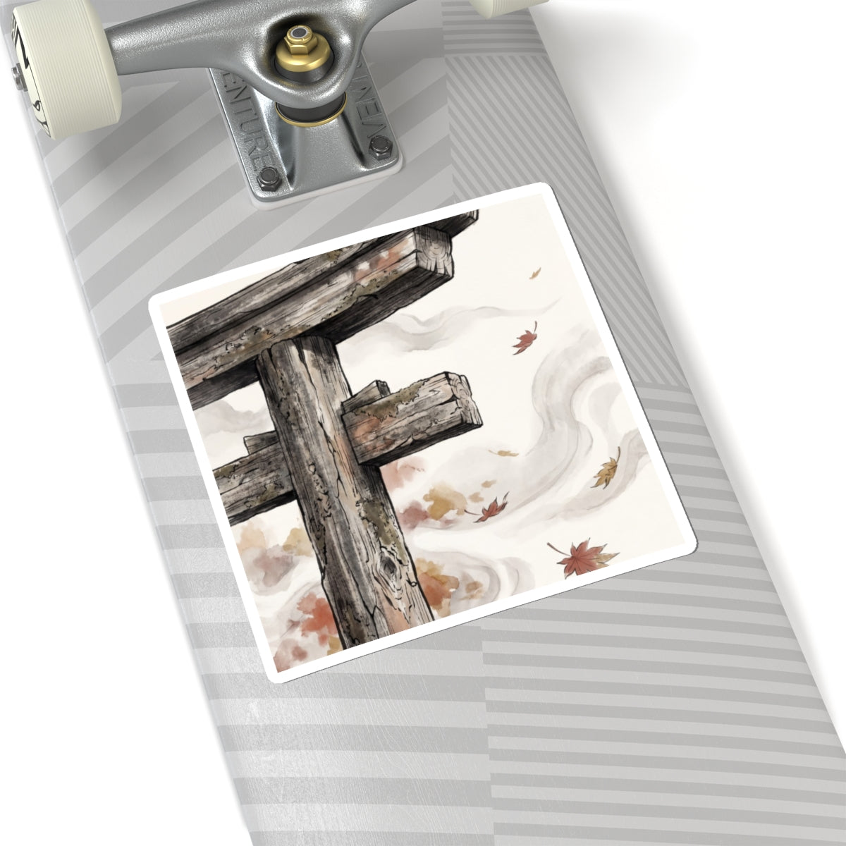 Torii Gate Ukiyo E Inspired Sticker | Serene Zen Art