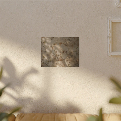 Japandi Rust Patina in Dappled | Japanese Pattern Canvas Art