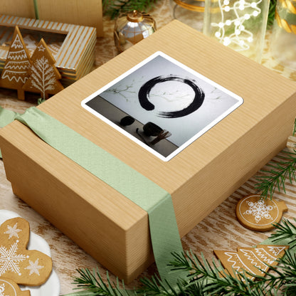 Tea Ceremony Enso Sticker | Contemplative Zen Art Art Print