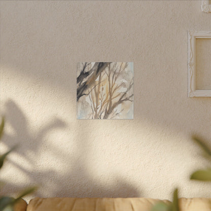 Ma Shadow Play Canvas Art - Japandi Watercolor