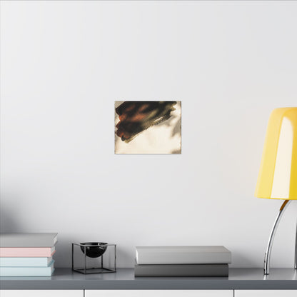 Ink Brushstroke Canvas Art | Summer Dark Japandi Moody Minimal Art