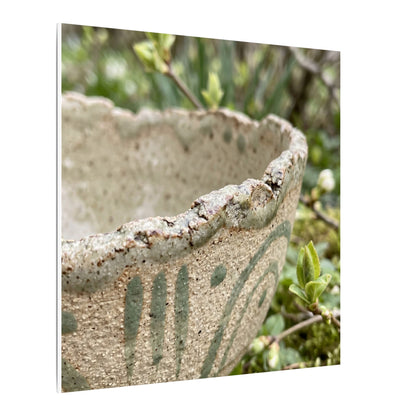 Elegant Ceramic Bowl Canvas Art - Japanese Pattern Japandi