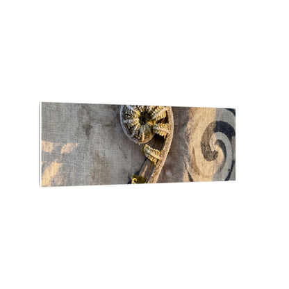 Fern Unfurling Canvas Art | Winter Japandi Japanese Pattern Art