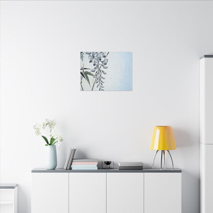 Zen Wisteria in Moonlight | Ukiyo E Inspired Canvas Art