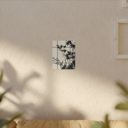 Shoji Screen Canvas Art | Summer Japandi Minimal Line Art