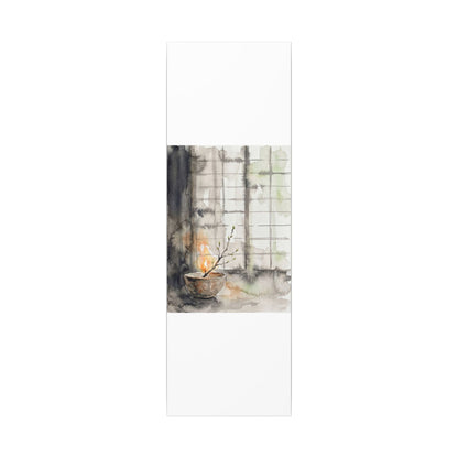 Shoji Screen Canvas Art | Spring Japandi Watercolor Art