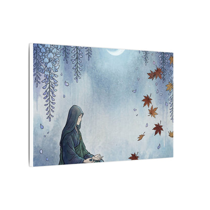 Zen Wisteria in Moonlight | Ukiyo E Inspired Canvas Art