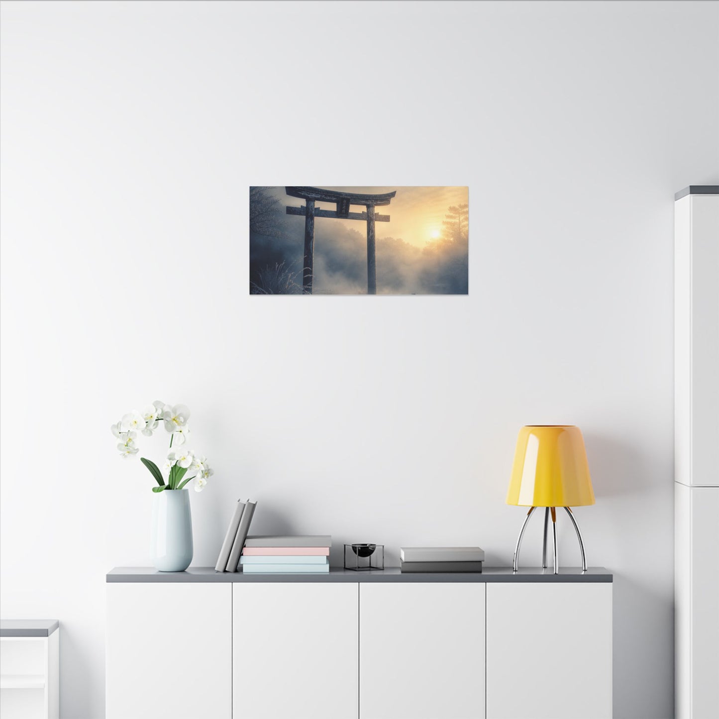 Zen Torii Gate in Golden Hour | Karesansui Canvas Art