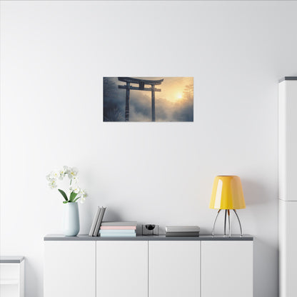 Zen Torii Gate in Golden Hour | Karesansui Canvas Art