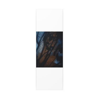 Moonlight Shadow Play Canvas Art - Dark Japandi Ma