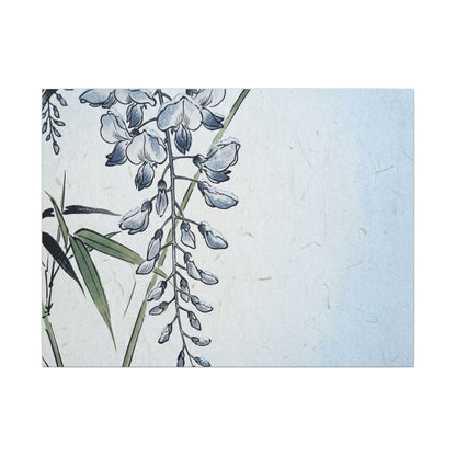 Zen Wisteria in Moonlight | Ukiyo E Inspired Canvas Art