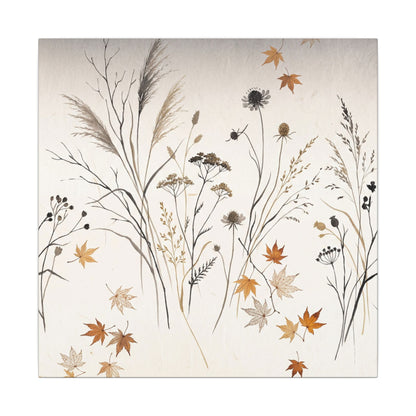 Dawn Dried Flowers Canvas Art - Japandi Kanso