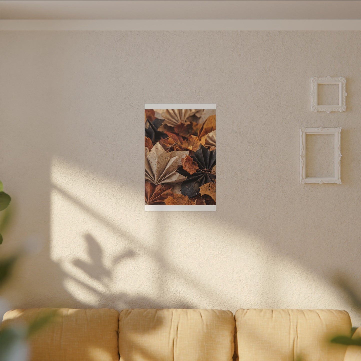 Paper Fold Texture Canvas Art | Elegant Japandi Art
